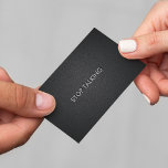 Stop Talking Funny Social Black Business Card<br><div class="desc">Stop Talking message business card. A funny and polite way to tell extroverts to shut up! Just hand them a note and walk away.
You can customise the fonts and colours for your needs.</div>