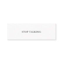STOP TALKING Self Talk Mini Card No. 2