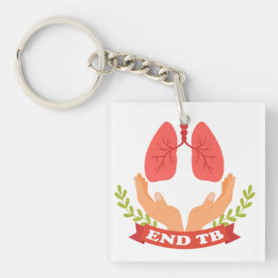 Stop TB Tuberculosis - World TB Day Awareness  Key Ring
