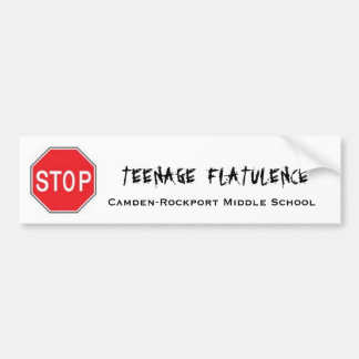 Stop Teenage Flatulence Bumper Sticker