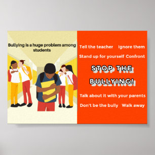 Stop the Bullying School Poster