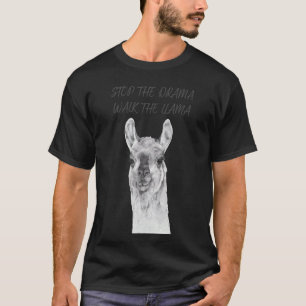 Stop The Drama Walk The Llama Llama Alpaca Animal T-Shirt