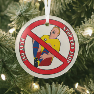 STOP THE FLOP GLASS TREE DECORATION