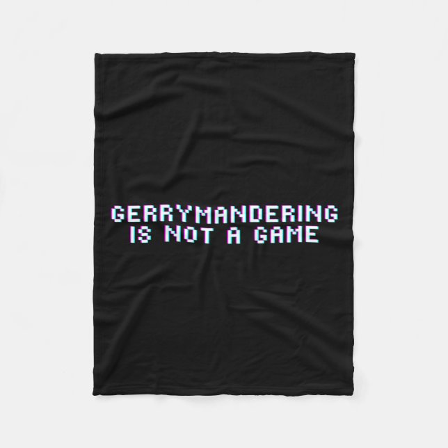 Stop The Gerrymander Of District Maps Premium  Fleece Blanket (Front)