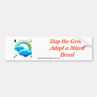 Stop The Greed Bumper Sticker