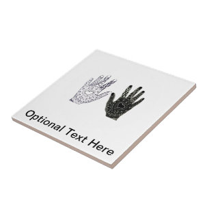 Stop the Hate and Racism Ceramic Tile