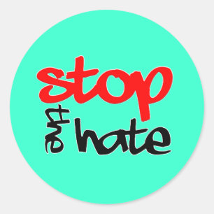 Stop the Hate Classic Round Sticker