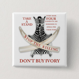 stop the killing 15 cm square badge