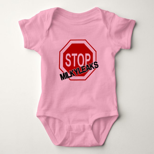 Stop the Leaks : MilkyLeaks Baby Bodysuit (Front)