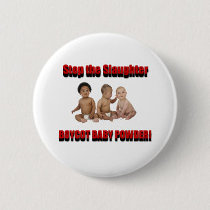 stop the slaughter 6 cm round badge