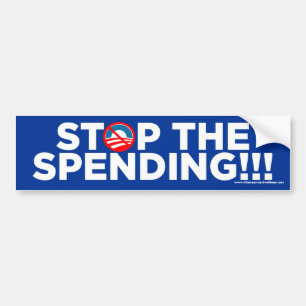 Stop The Spending Bumper Sticker