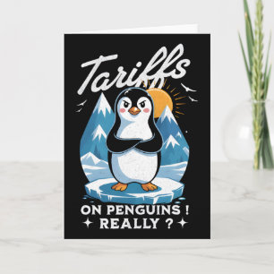 Stop The Tariffs Anti-trump Fafo Resist Penguins N Card