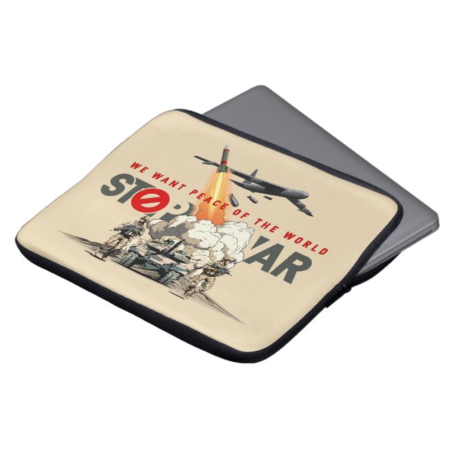 Stop The War | 13" Laptop Sleeve (Front Top)