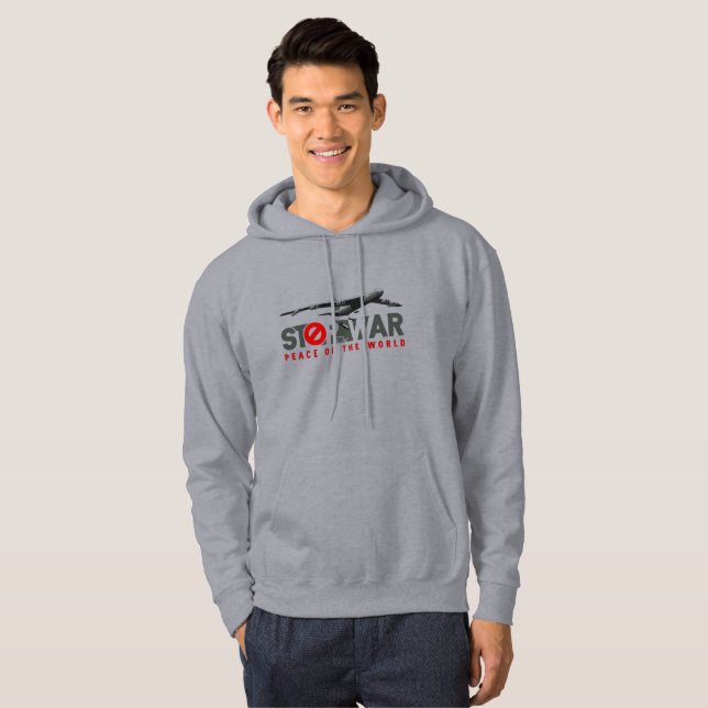 Stop The War (Light mode) | Men's Hoodie (Front Full)