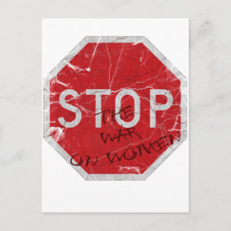 Stop the War on Women Postcard