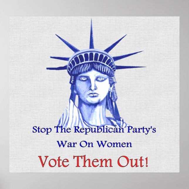 Stop The War On Women Poster (Front)