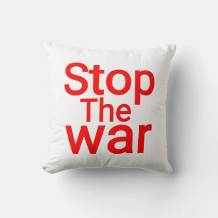 STOP THE WAR. SIGN THE PEACE CUSHION