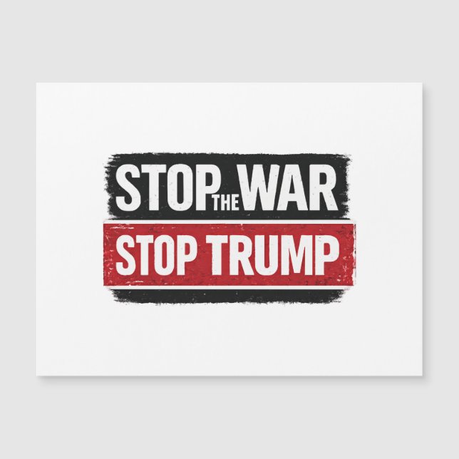 Stop the War Stop Trump (Front)