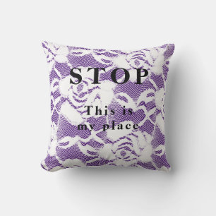 Stop - throw pillow
