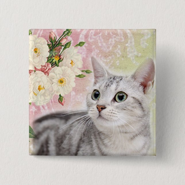 Stop To Smell The Roses 15 Cm Square Badge (Front)