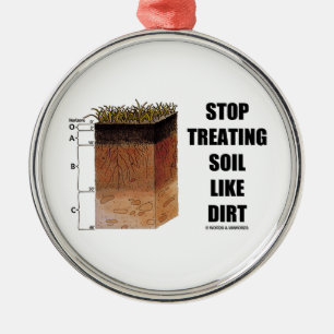 Stop Treating Soil Like Dirt (Soil Horizons) Metal Tree Decoration