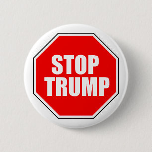 "STOP TRUMP" 2.25-inch 6 Cm Round Badge