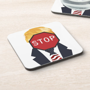 Stop Trump Beverage Coaster