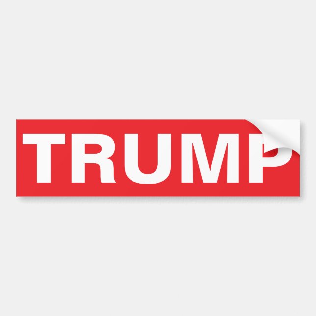 STOP TRUMP BUMPER STICKER (Front)