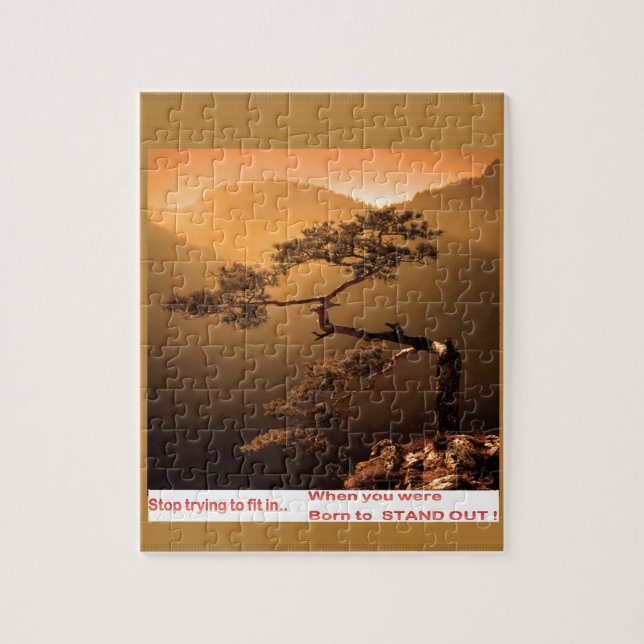 STOP trying to fit in .. you are OUTSTANDING Jigsaw Puzzle (Vertical)