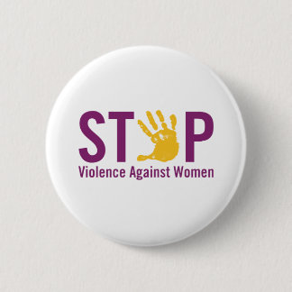 Stop Violence against Women 6 Cm Round Badge