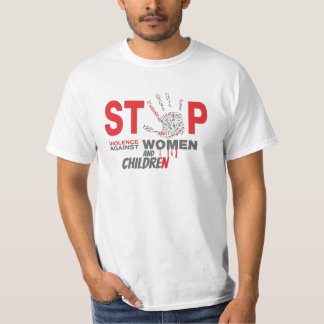 Stop violence against women & children T-shirt,  T-Shirt