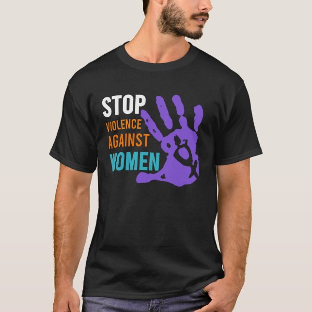 Stop Violence Against Women s T-Shirt (Front)