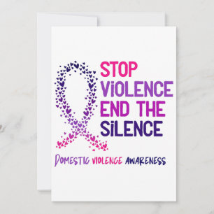 Stop Violence and the Silence Domestic Violence Aw Invitation