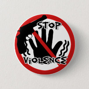 Stop Violence_Button 6 Cm Round Badge