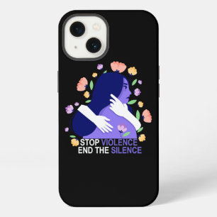 Stop Violence End The Silence Quote iPhone 13 Case