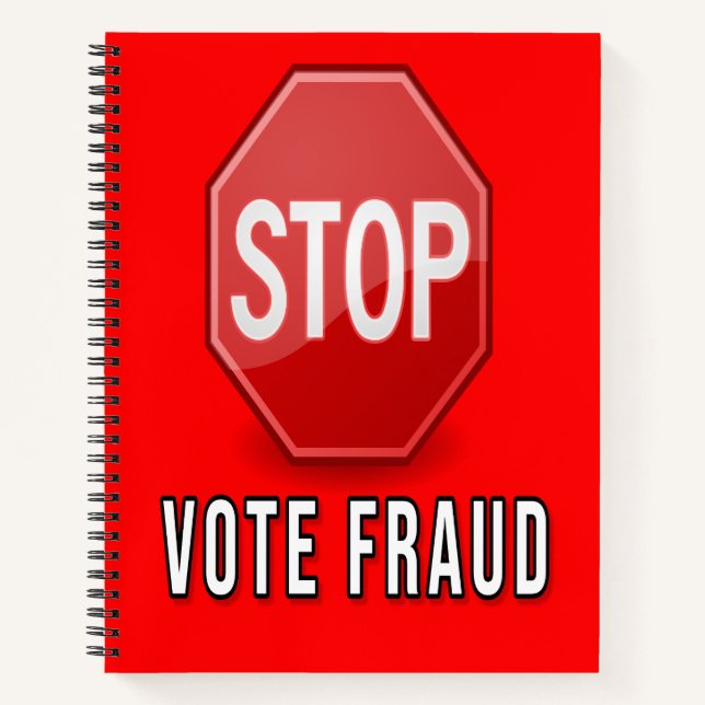 Stop Vote Fraud Notebook (Front)