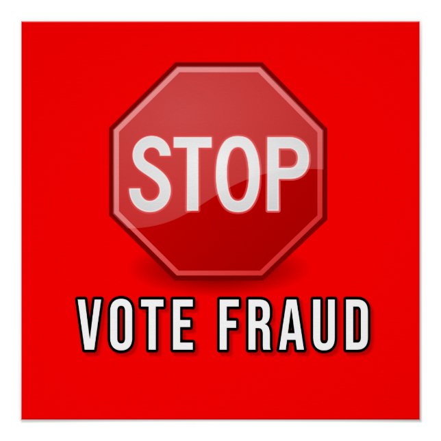 Stop Vote Fraud Poster (Front)