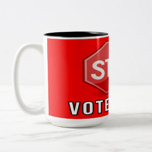 Stop Vote Fraud Two-Tone Coffee Mug