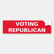 Stop Voting Republican Sticker