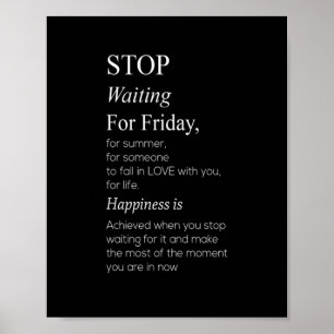 stop waiting for friday poster