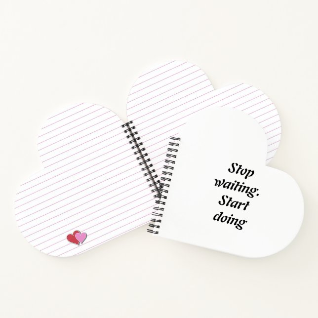 Stop Waiting Start Doing – Bold Motivational Quote Notebook (Inside)