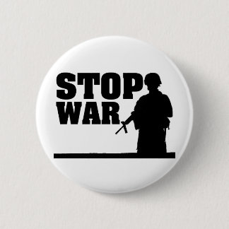 Stop War 6 Cm Round Badge