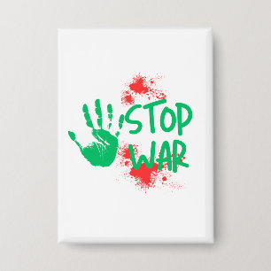 Stop War – Bold Handprint Anti-War Graphic Design