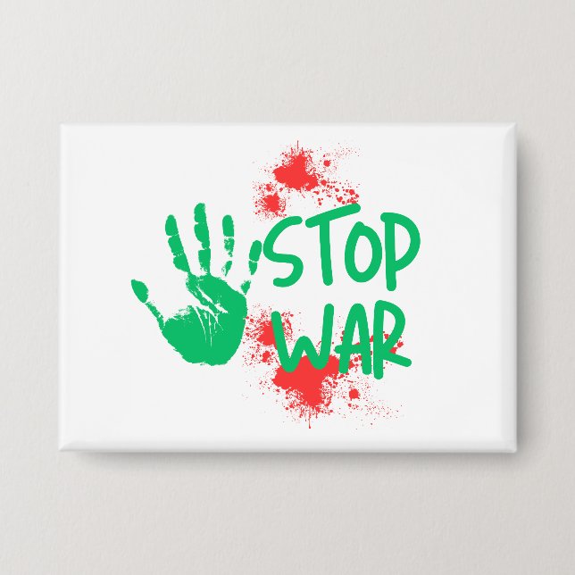Stop War – Bold Handprint Anti-War Graphic Design (Front)