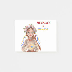 stop war in Ukraine Post-it Notes