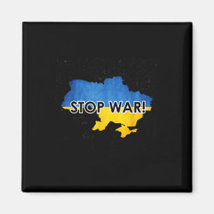 Stop War In Ukraine _ Support Ukrainians _ No War  Magnet