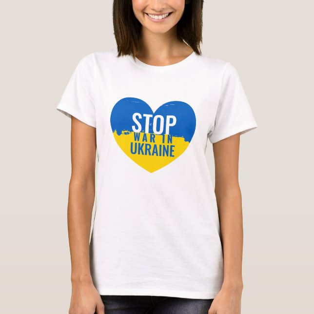 Stop War in Ukraine T-Shirt (Front)