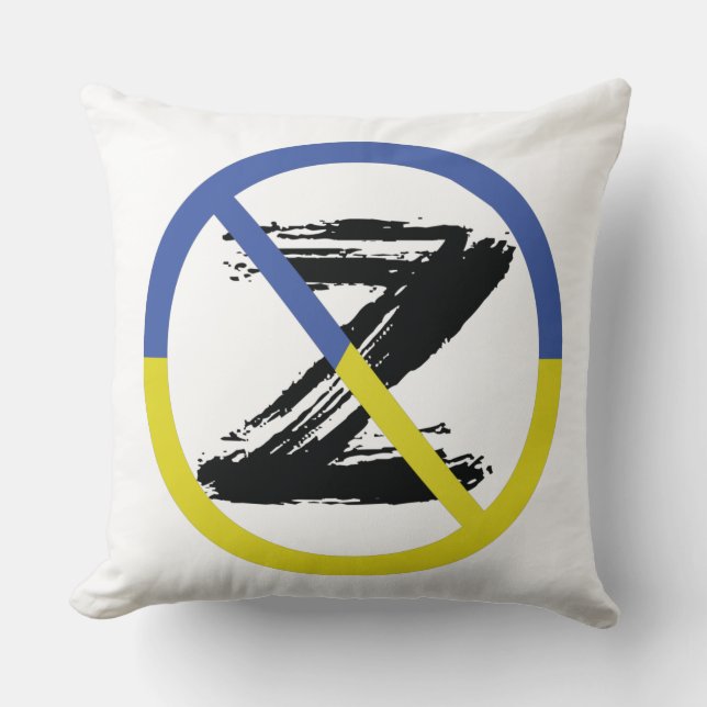 Stop war in Ukraine Throw Pillow (Front)