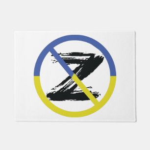 Stop war in Ukraine Throw Pillow Doormat