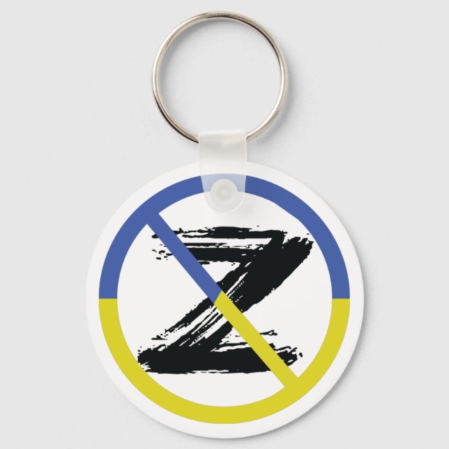 Stop war in Ukraine Throw Pillow Key Ring (Front)
